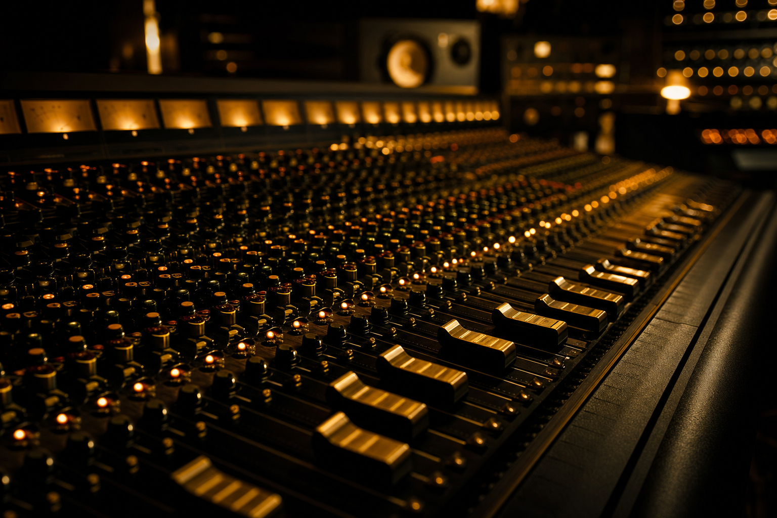 Recording studio mixing console